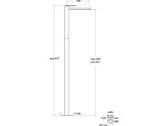 Наружные части напольного смесителя для раковины CRISTINA TABULA TA29013