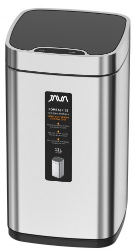 Ведро для мусора СЕНСОРНОЕ (квад. САТИН) 12л. JAVA