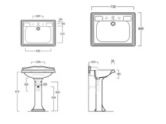 Раковина подвесная  SIMAS ARCADE AR 834 bia 1 hole