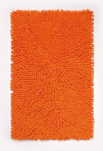 Batex Hair, двухсторонний квадратный коврик из 100% хлопка, размер 55x55 см, цвет оранжевый