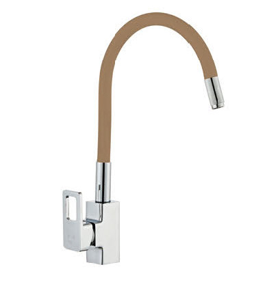 353521-P См-ль од. для кухни с гибким из. (хром, мол. бел.) ViEiR (10/1шт)