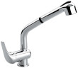 Emmevi Ambra, смеситель высокий с вытяжным изливом для кухни, цвет хром