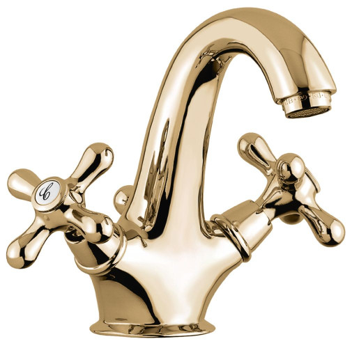 Emmevi Deco Classic, смеситель с донным клапаном для раковины, цвет бронза