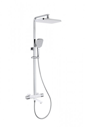 12071-F Душевая система с термостатом (БЕЛЫЙ) GANZER (5/1шт)