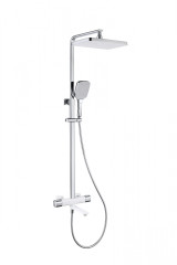 12071-F Душевая система с термостатом (БЕЛЫЙ) GANZER (5/1шт)