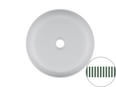 Раковина накладная Scarabeo GLAM 1807/RRV