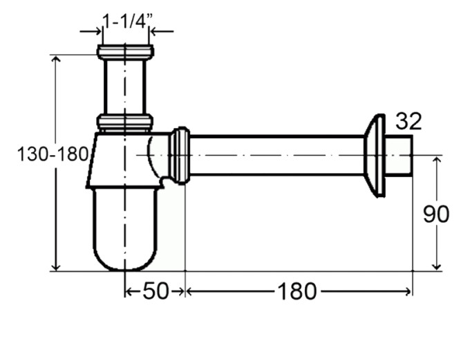 Сифон для раковины с пробкой VIEGA Viega Visign 366681