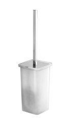 Gedy Glamour, напольный стеклянный ёрш, цвет хром