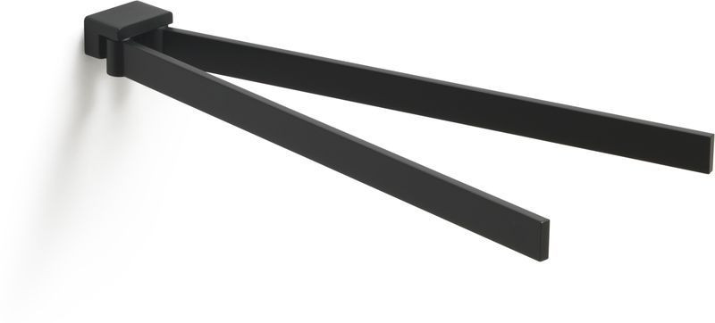 Gedy Lounge, полотенцедержатель двойной поворотный, цвет черный матовый