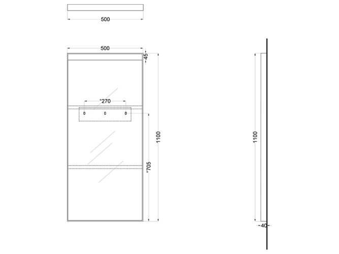 Зеркало CIELO ELLE ELSPT CM