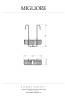 Полка-решётка подвесная L25 см., для внешнего душ. смесителя, бронза Migliore COMPLEMENTI