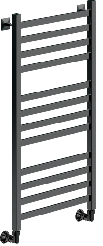 Полотенцесушитель Ника MODERN ЛМ-6 100/50 RAL9005 черный матовый