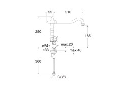 Смеситель для кухни CRISTINA KITCHEN KL46946
