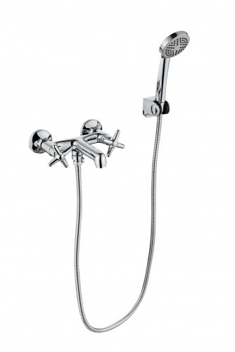 220132 Смеситель 2-руч. для ванны (ХРОМ)  ViEiR (10/1шт)