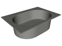 Раковина встраиваемая CIELO ELLE  EKLAOSF CM