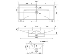 Раковина встраиваемая/подвесная Scarabeo ML 3002