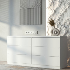 Рамка из поликарбоната на 5 постов Slab белый софт W0052961