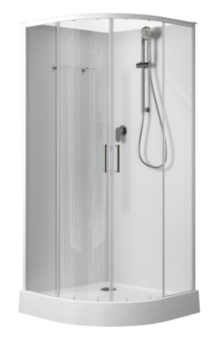 Открытая душевая кабина Aquanet Passion EVO R white 90x90 набор 1