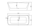 Ванна акриловая отдельностоящая матовая AIFOL Annie Family 153778 A05 Matt White