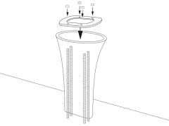 Крепежи для колонны  CIELO SIWA AMFIO
