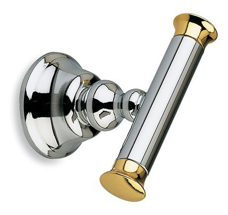 Stil Haus Smart, крючок двойной, цвет хром - золото