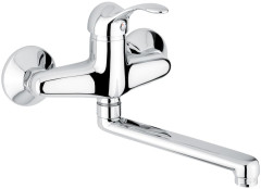 Настенный смеситель Melody для кухни, цвет хром