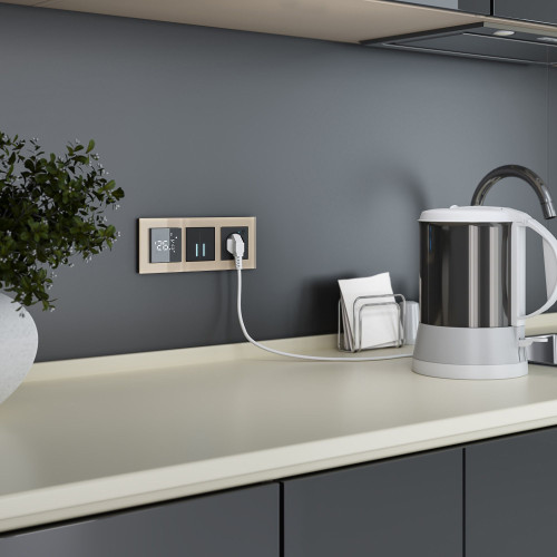 Умный сенсорный терморегулятор для теплого пола (черный) W1151208