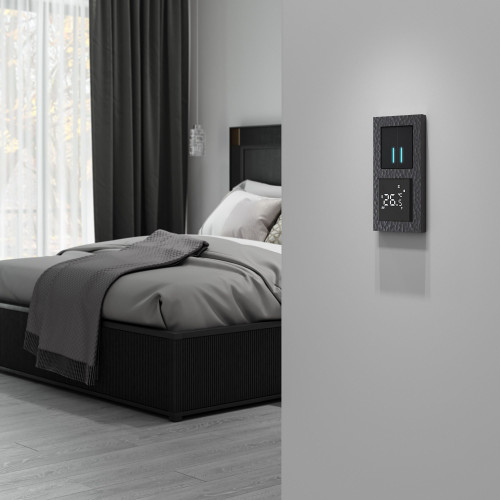 Умный сенсорный терморегулятор для теплого пола (черный) W1151208