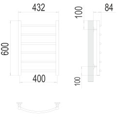 Полотенцесушитель TERMINUS Эконом Классик П6 400х600 NEW