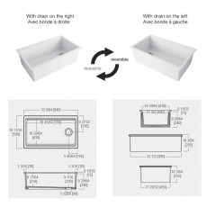 Кухонная мойка встраиваемая SIMAS LAVABI Q600 bia