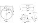 Раковина полувстраиваемая Scarabeo THIN-LINE 8029/D