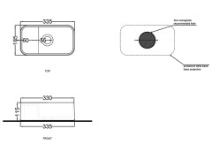 Раковина накладная CIELO LES PETITES LPLARSF