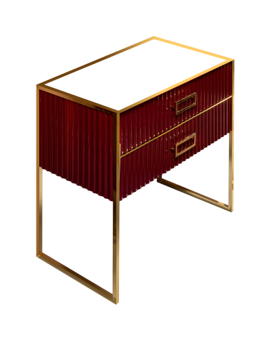 Тумба MONACO 100см h74см бордо глянец + золото под раковину чашу