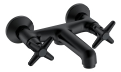 220132-C Смеситель 2-руч. для ванны (ЧЕРНЫЙ)  ViEiR (10/1шт)