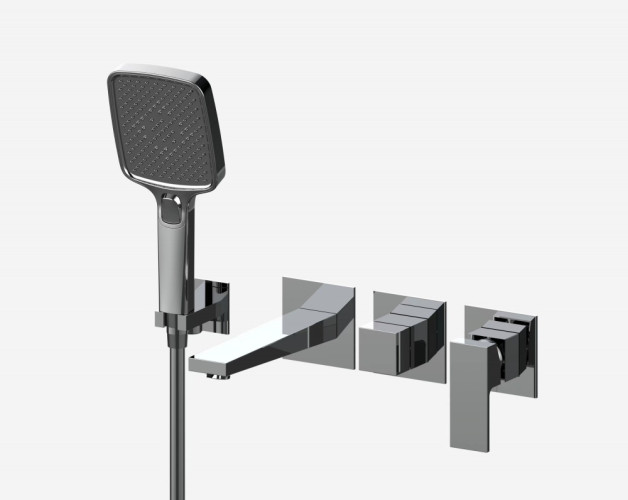 393536 Встроенный смес для ванны  (ХРОМ) ViEiR  (8/1шт)