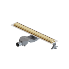 Душевой лоток Premium Linear 60см, нерж.сталь ЗОЛОТО