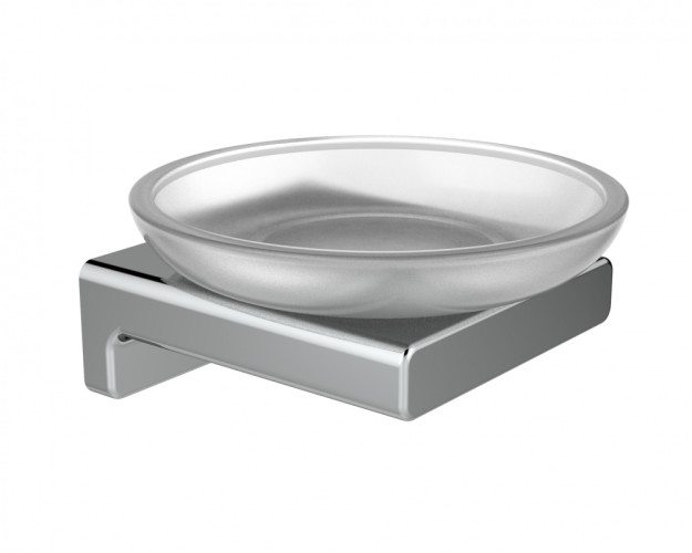 5203 Мыльница нас., стеклянная (ХРОМ) ViEiR  (40/1шт)