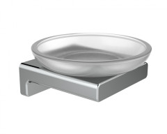 5203 Мыльница нас., стеклянная (ХРОМ) ViEiR  (40/1шт)