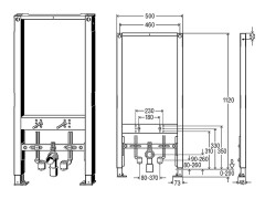 Инсталляция для биде VIEGA PREVISTA DRY 776442
