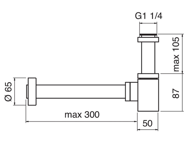 Сифон Scarabeo SLIDE 10009/CR