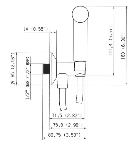 Emmevi, набор гигиенического душа (без смесителя), цвет хром