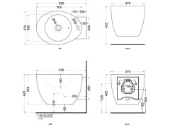 Биде подвесное CIELO LE GIARE LGBSREV AN