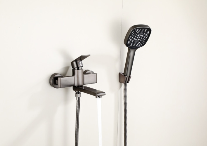 30019-P Смеситель для ванны (ГРАФИТ) HANSEN  (10/1шт)