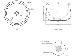 Раковина накладная  CIELO TINO-TINA BATA