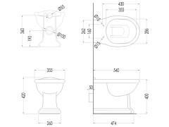 Унитаз приставной DEVON &amp; DEVON NEW ETOILE IBWCNETBTW