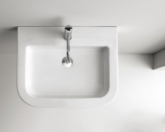 Neroceramica Aliseo, раковина подвесная 65х50 + пьедестал, цвет белый