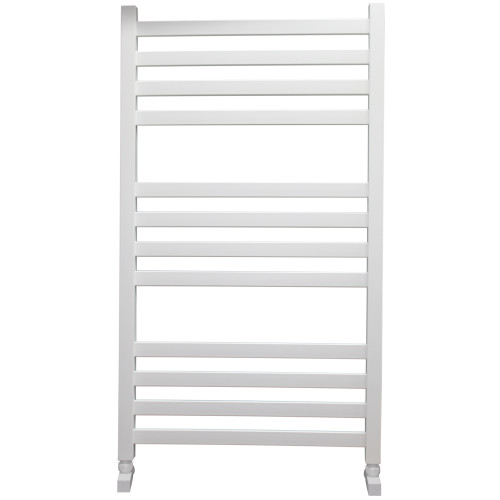 Полотенцесушитель Ника MODERN ЛМ-6 100/50 RAL9016 белый матовый с вентилями (комплект люкс)