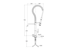 Смеситель для кухни CRISTINA KITCHEN KT50651