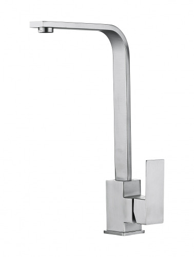 15021 Смес. од. для кухни КВ. выс. (НЕРЖ, САТИН) ViEiR (10/1шт)