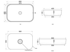Раковина накладная CIELO SHUI COMFORT SHCOLAR60 LV